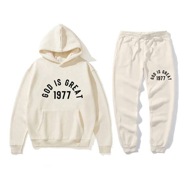 Essentials God Is Great 1977 Tracksuit Off White