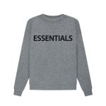 Essentials Overlapped Sweaters Gray