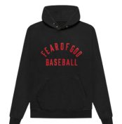 Fear of God Baseball Hoodie Black