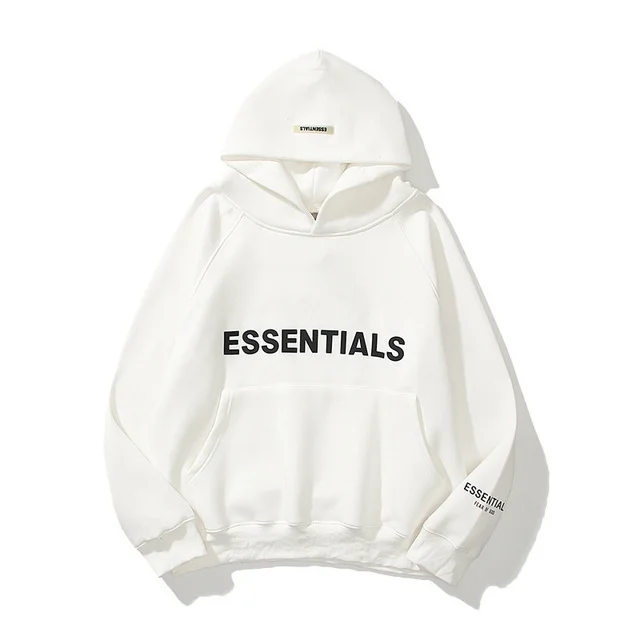 New of ESSENTIALS Sweatshirt Print Lettering Hoodie Loose High Quality Hip Hop